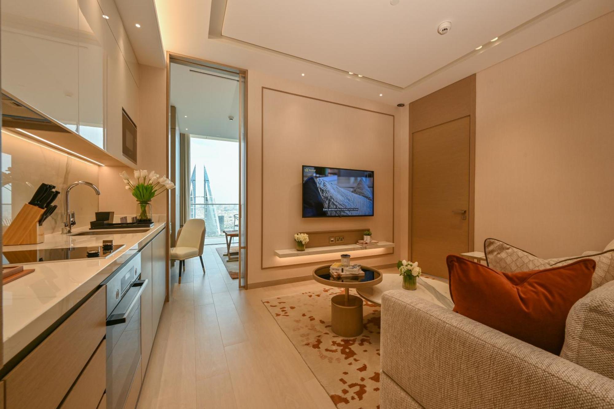 Отель Onyx Rotana Манама Экстерьер фото Interior of a typical apartment